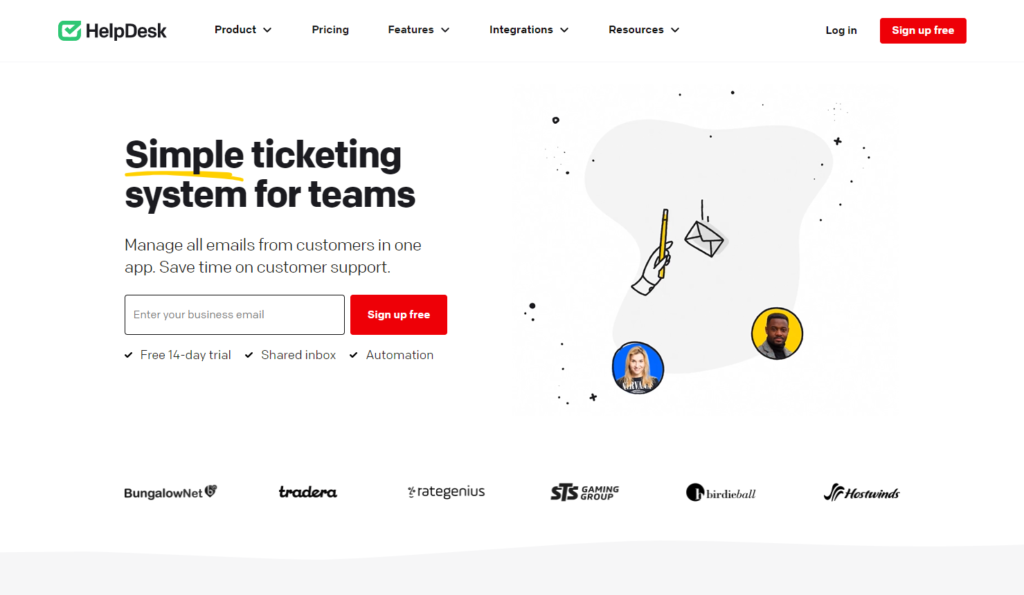 Αρχική σελίδα του Helpdesk