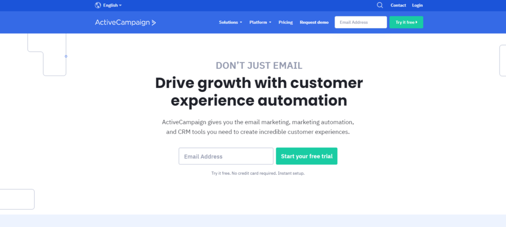 Αρχική σελίδα ActiveCampaign