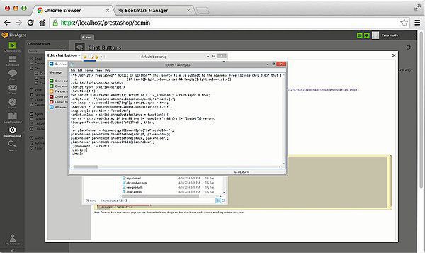 Prestashop LiveAgent ενσωμάτωση