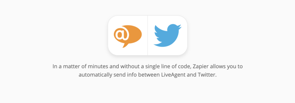 Ενσωματώσεις LiveAgent και σελίδας Twitter στο Zapier