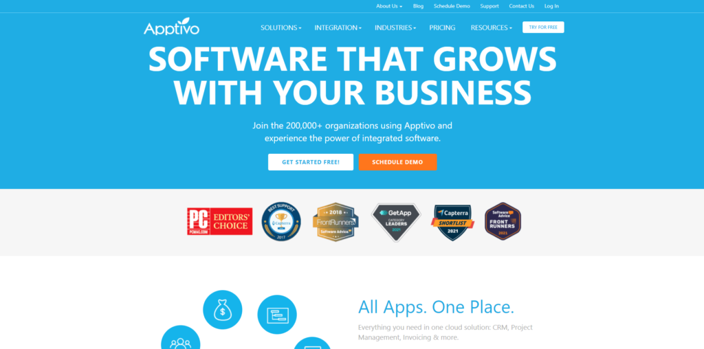 Αρχική σελίδα Apptivo