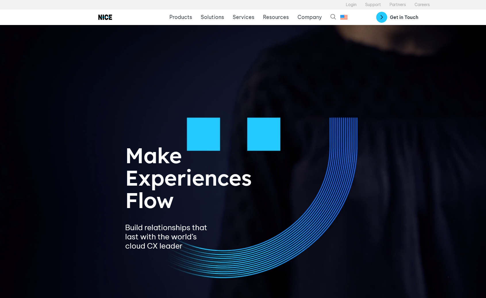 Nice CXone Call Center software homepage