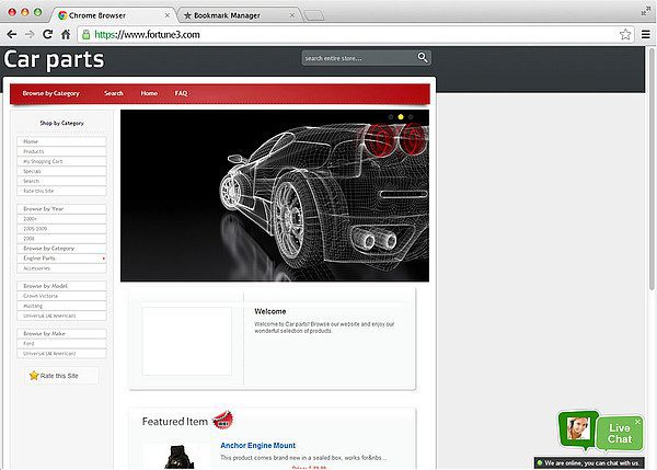 fortune3 ζωντανή συνομιλία LiveAgent ενσωμάτωση