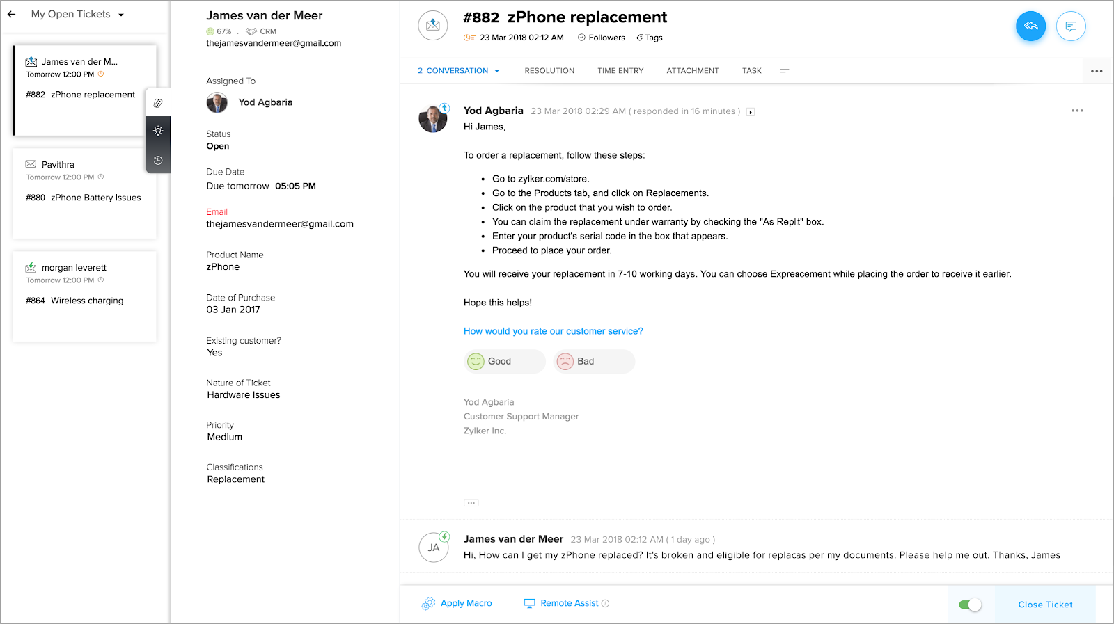 Zoho Desk - App - Uploads - 2021 - 11 - Zoho Desk Open Ticket.png