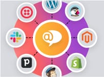 This picture depicts LiveAgent integrations.