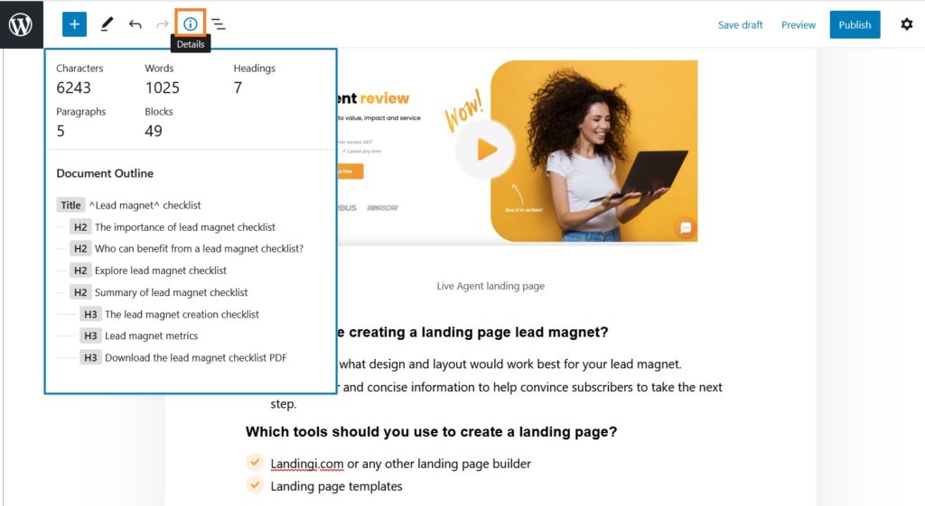 Οι λεπτομέρειες του άρθρου WordPress θα μπορούσαν να βοηθήσουν στην παρακολούθηση του αριθμού λέξεων